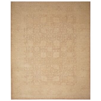 Afghan Hand-knotted Vegetable Dye Oushak Wool Rug (9'4 x 11'4)