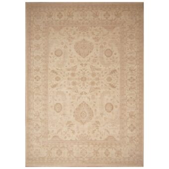 Afghan Hand-knotted Vegetable Dye Oushak Wool Rug (8'9 x 12'5)