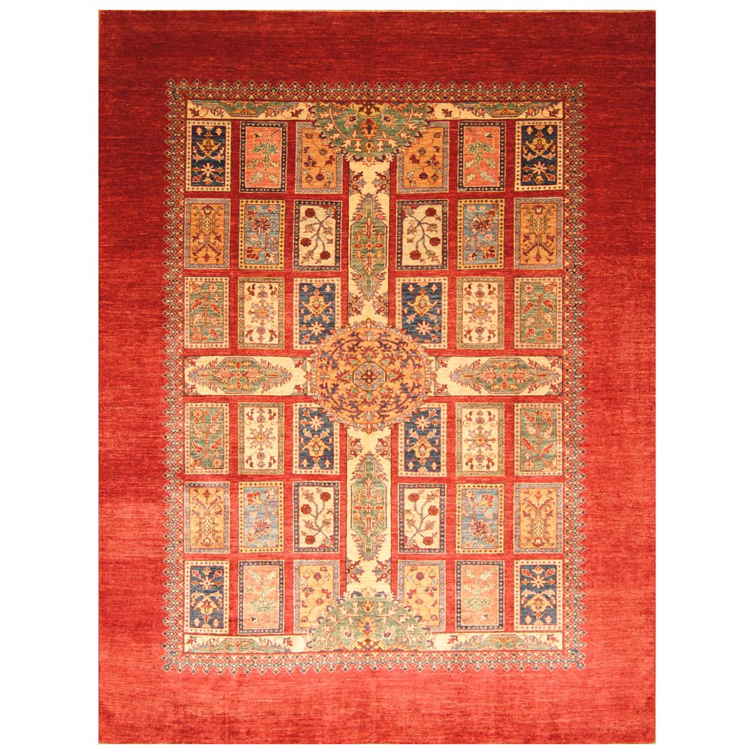 Afghan Hand-knotted Super Kazak Wool Rug (7'9 x 10'4)