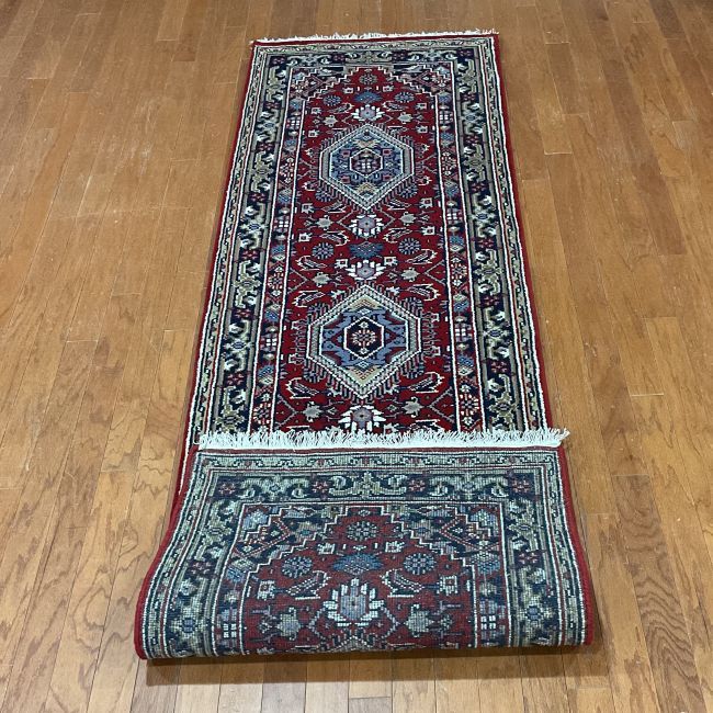 Indo Hand-knotted Bidjar Wool Runner (2'9 x 10') - Image 2
