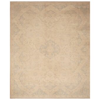 Afghan Hand-knotted Vegetable Dye Oushak Wool Rug (8' x 9'9)