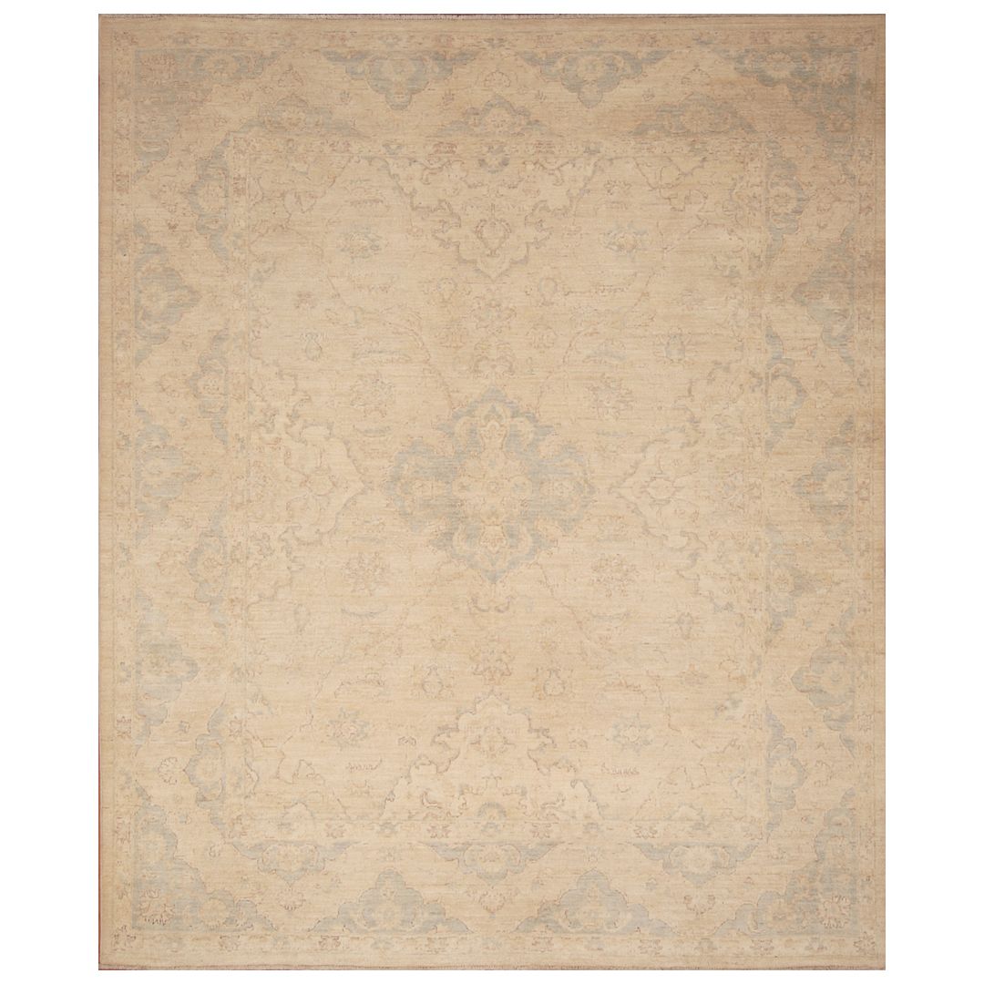 Afghan Hand-knotted Vegetable Dye Oushak Wool Rug (8' x 9'9)