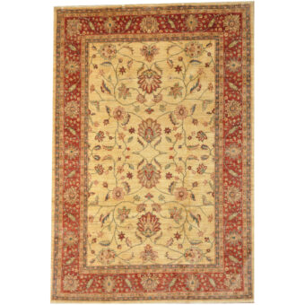 Afghan Hand-knotted Oushak Wool Rug (6'6 x 9'8)