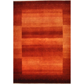 Indo Hand-knotted Gabbeh Wool Rug (4'5 x 6'8)