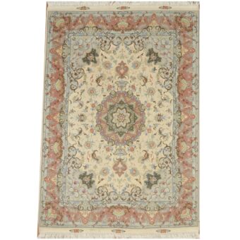 Persian Hand-knotted Tabriz Wool Rug (4'10 x 7'2)