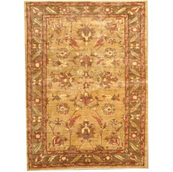 Afghan Hand-knotted Vegetable Dye Oushak Wool Rug (5'7 x 7'6)