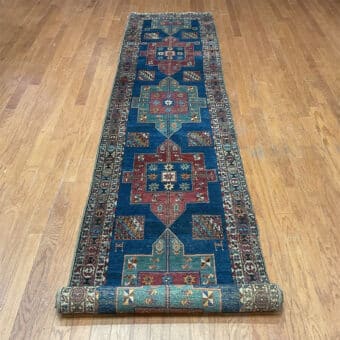 1890s Antique Handmade Persian Bakhshayesh Wool Runner (2'9" x 12'6")