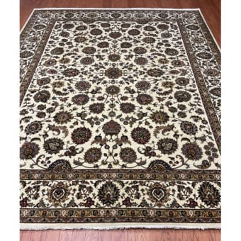 HERAT ORIENTAL Hand-knotted Indo Isfahan Wool Rug (8'1 x 10'1)