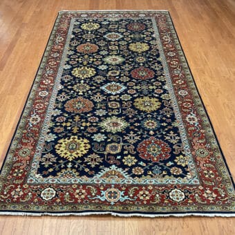HERAT ORIENTAL Hand-knotted Indo Serapi Wool Rug (5' x 9'11)
