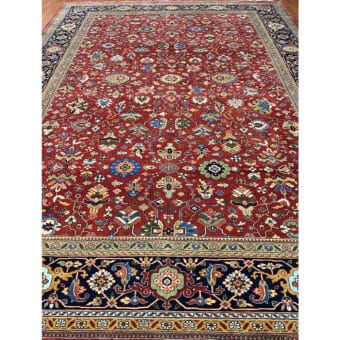 HERAT ORIENTAL Hand-knotted Indo Serapi Wool Rug (10' x 14')