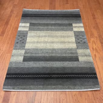 HERAT ORIENTAL Hand-knotted Indo Gabbeh Wool Rug (4'1 x 6'3)
