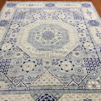 Indo Hand-knotted Mamluk Wool Rug (8' x 9'10)