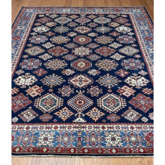 Afghan Hand-knotted Super Kazak Wool Rug (8'3 x 9'8)
