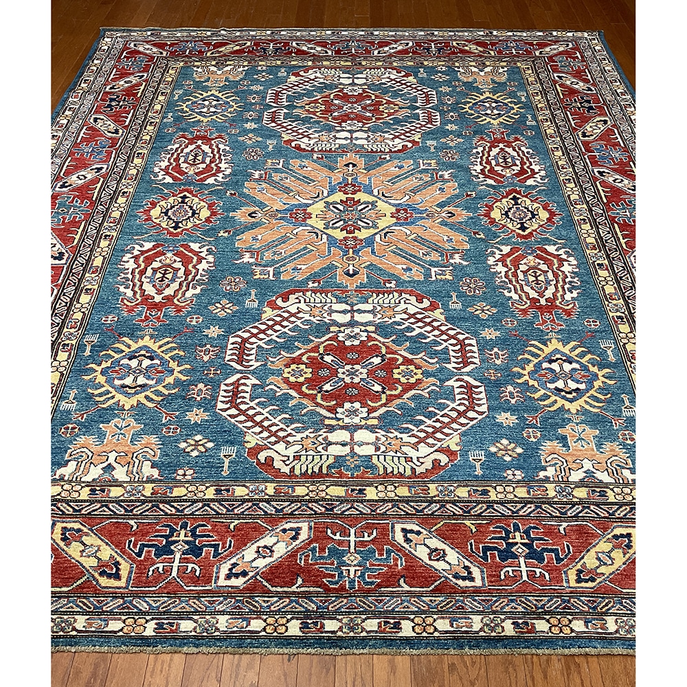 Afghan Hand-knotted Super Kazak Wool Rug (8'2 x 9'9)