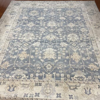 Afghan Hand-knotted Vegetable Dye Oushak Wool Rug (13'2 x 19'2)