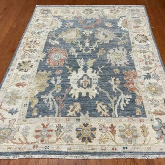 Afghan Hand-knotted Vegetable Dye Oushak Wool Rug (6'1 x 8'4)
