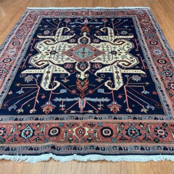 Persian Hand-knotted 1960's Antique Ardabil Wool Rug (8' x 11')