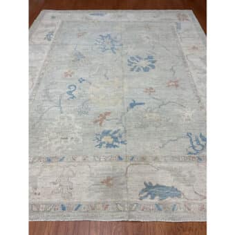 Afghan Hand-knotted Vegetable Dye Oushak Wool Rug (9'3 x 11'10)