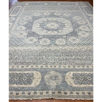 Indo Hand-knotted Mamluk Wool Rug (12' x 14'10)
