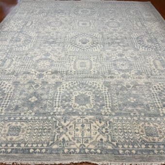 Indo Hand-knotted Mamluk Wool Rug (12'1 x 15'6)