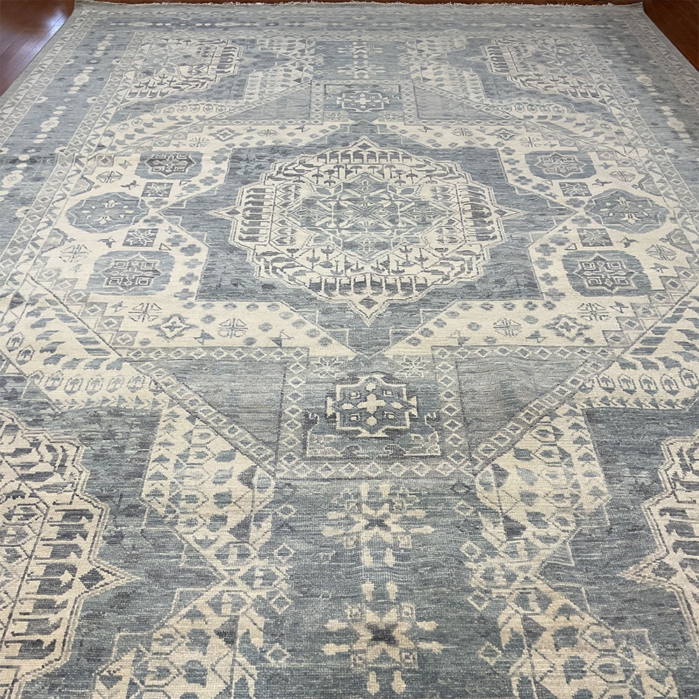 Indo Hand-knotted Mamluk Wool Rug (12'3 x 17'7)