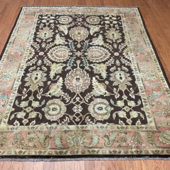 Afghan Hand-knotted Vegetable Dye Oushak Wool Rug (6'3 x 8'6)
