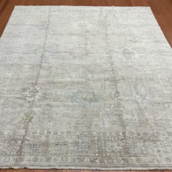 Afghan Hand-knotted Vegetable Dye Oushak Wool Rug (8'4 x 9'10)