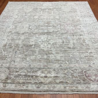 Afghan Hand-knotted Vegetable Dye Oushak Wool Rug (8'3 x 9'6)