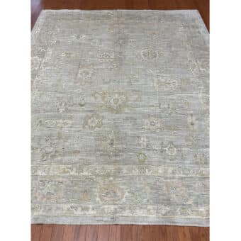 Afghan Hand-knotted Vegetable Dye Oushak Wool Rug (8'3 x 10'1)