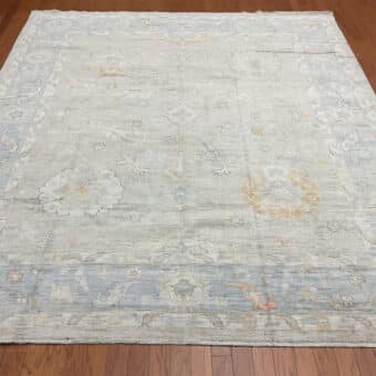 Afghan Hand-knotted Vegetable Dye Oushak Wool Rug (8'5 x 9'8)