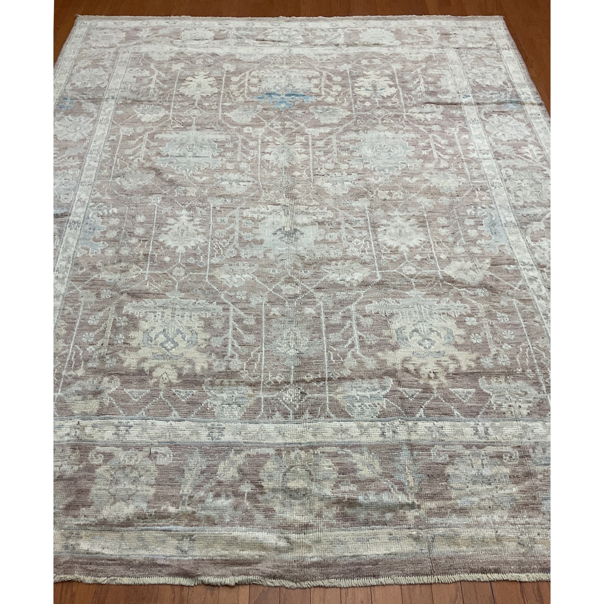 Afghan Hand-knotted Vegetable Dye Oushak Wool Rug (8'2 x 10')