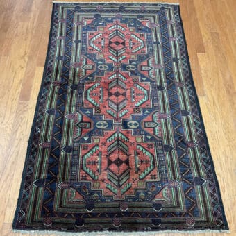 Persian Hand-knotted Balouchi Wool Rug (4' x 6'7)