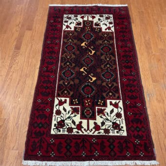 Persian Hand-knotted Balouchi Wool Rug (3'7 x 6'7)