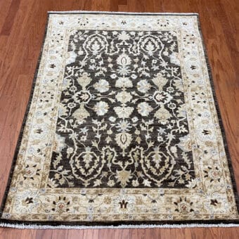 Afghan Hand-knotted Vegetable Dye Oushak Wool Rug (4'2 x 5'8)