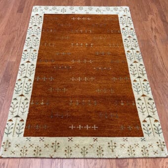 HERAT ORIENTAL Hand-knotted Indo Gabbeh Wool Rug (4' x 6')
