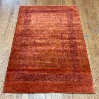 HERAT ORIENTAL Hand-knotted Indo Gabbeh Wool Rug (4' x 5'11)