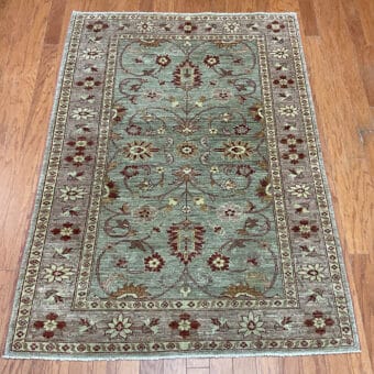 Afghan Hand-knotted Vegetable Dye Oushak Wool Rug (3'10 x 5'6)