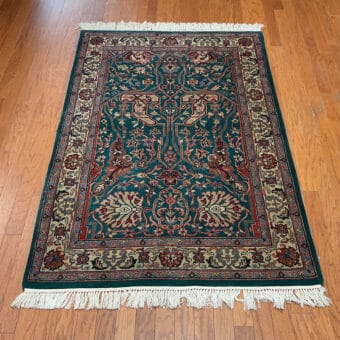 HERAT ORIENTAL Hand-knotted Indo Tabriz Wool Rug (4'1 x 6')