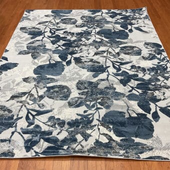 Turkish Abstract Floral Design Wool & Silk Rug (7'10 x 9'10)