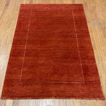 Hand-knotted Indo Gabbeh Wool Rug (4' x 6')