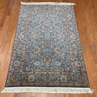 Sino Hand-knotted Kashan Wool Rug (4' x 6')