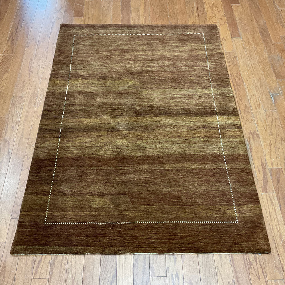 Hand-knotted Indo Gabbeh Wool Rug (4'1 x 5'11)