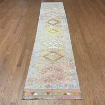 Turkish Hand-knotted Oushak Wool Runner (2'8 x 13'7)