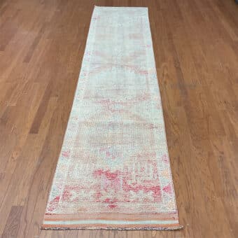 Turkish Hand-knotted Oushak Wool Runner (2'9 x 11'10)