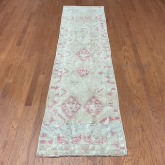 Turkish Hand-knotted Oushak Wool Runner (2'8 x 10'4)
