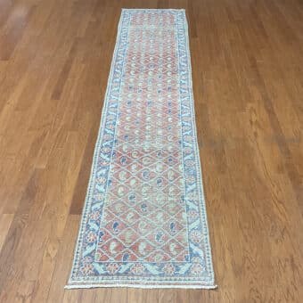Turkish Hand-knotted Oushak Wool Runner (2'6 x 11'7)