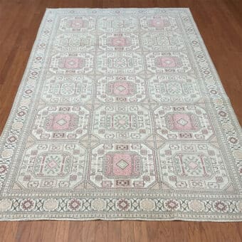 Turkish Hand-knotted Oushak Wool Rug (6'2 x 10')