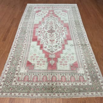 Turkish Hand-knotted Oushak Wool Rug (5'8 x 11'9)