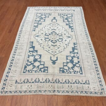 Turkish Hand-knotted Oushak Wool Rug (6'8 x 9'11)