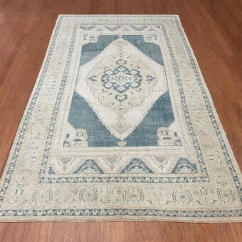 Turkish Hand-knotted Oushak Wool Rug (5'11 x 10'9)
